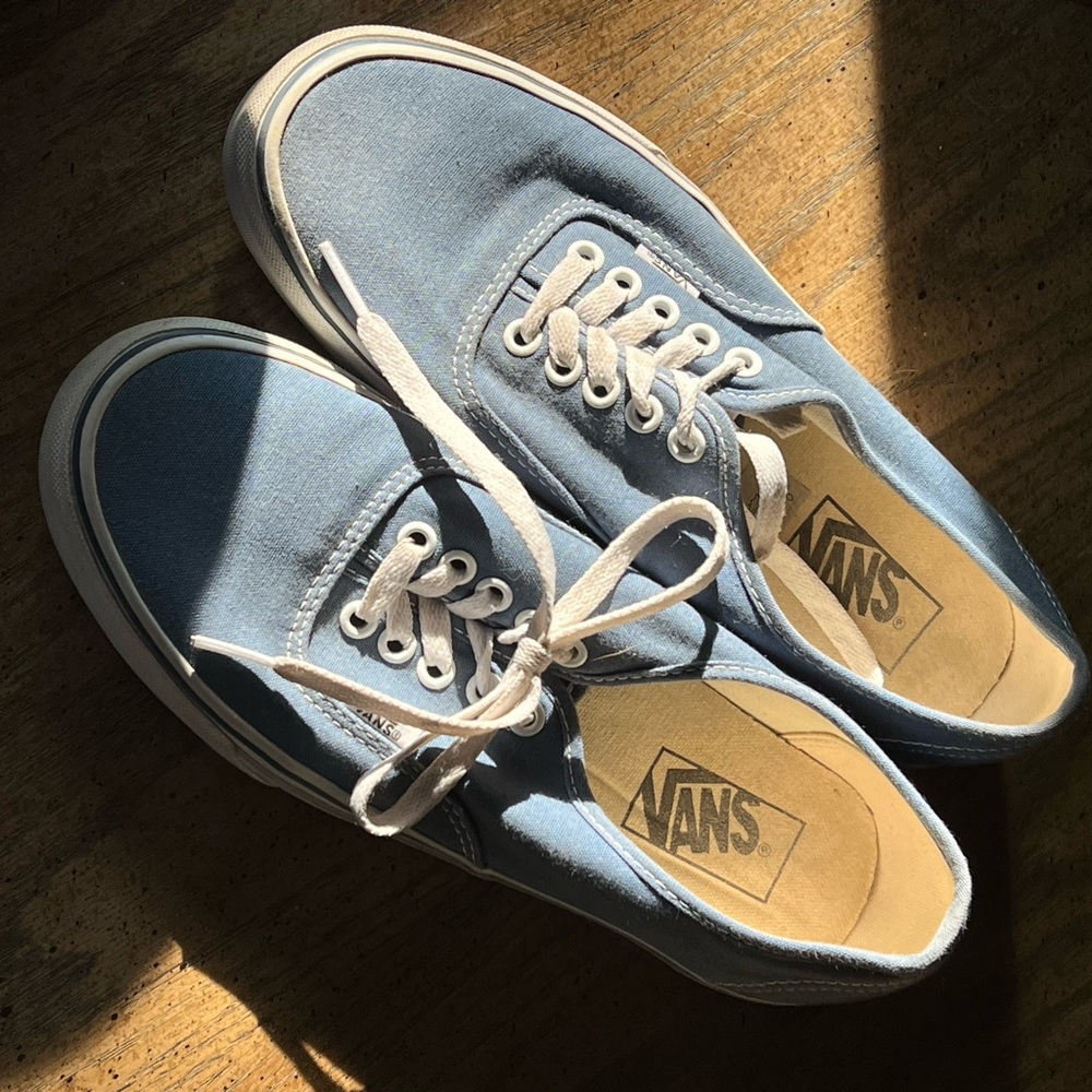 Vans Navy Canvas Sneakers with White Accents